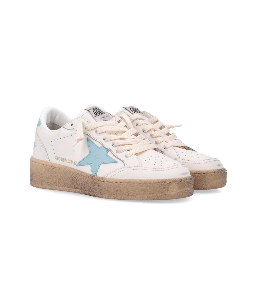 GOLDEN GOOSE DELUXE BRAND Белые кожаные кеды, фото 3