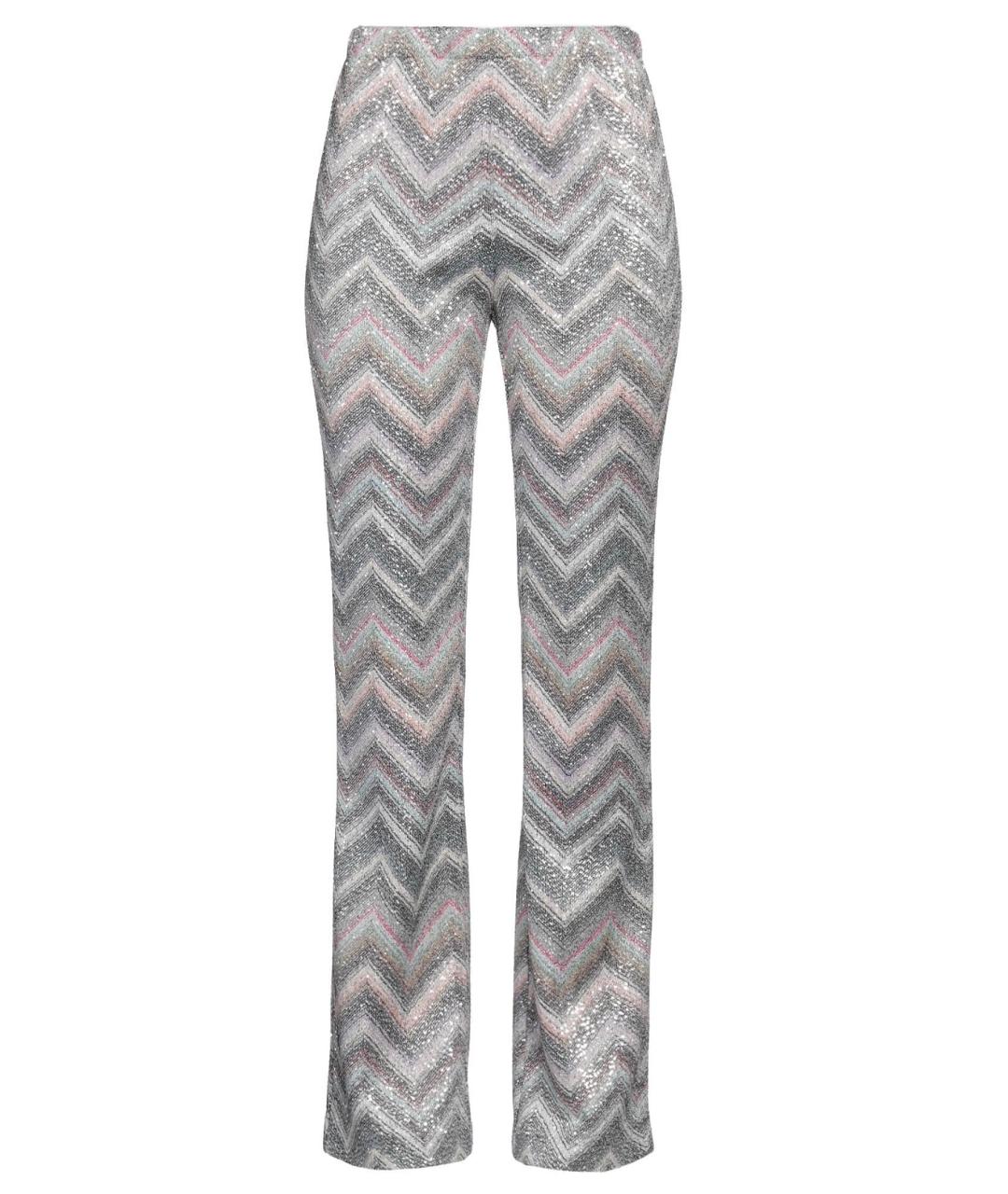 MISSONI Серые вискозные прямые брюки, фото 4