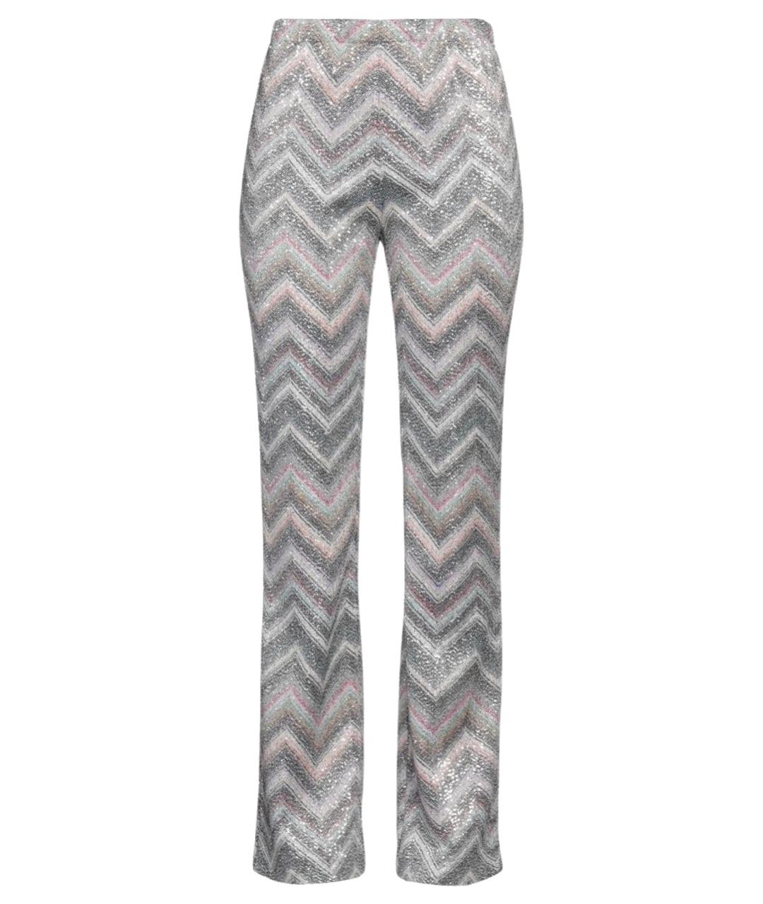 MISSONI Серые вискозные прямые брюки, фото 1