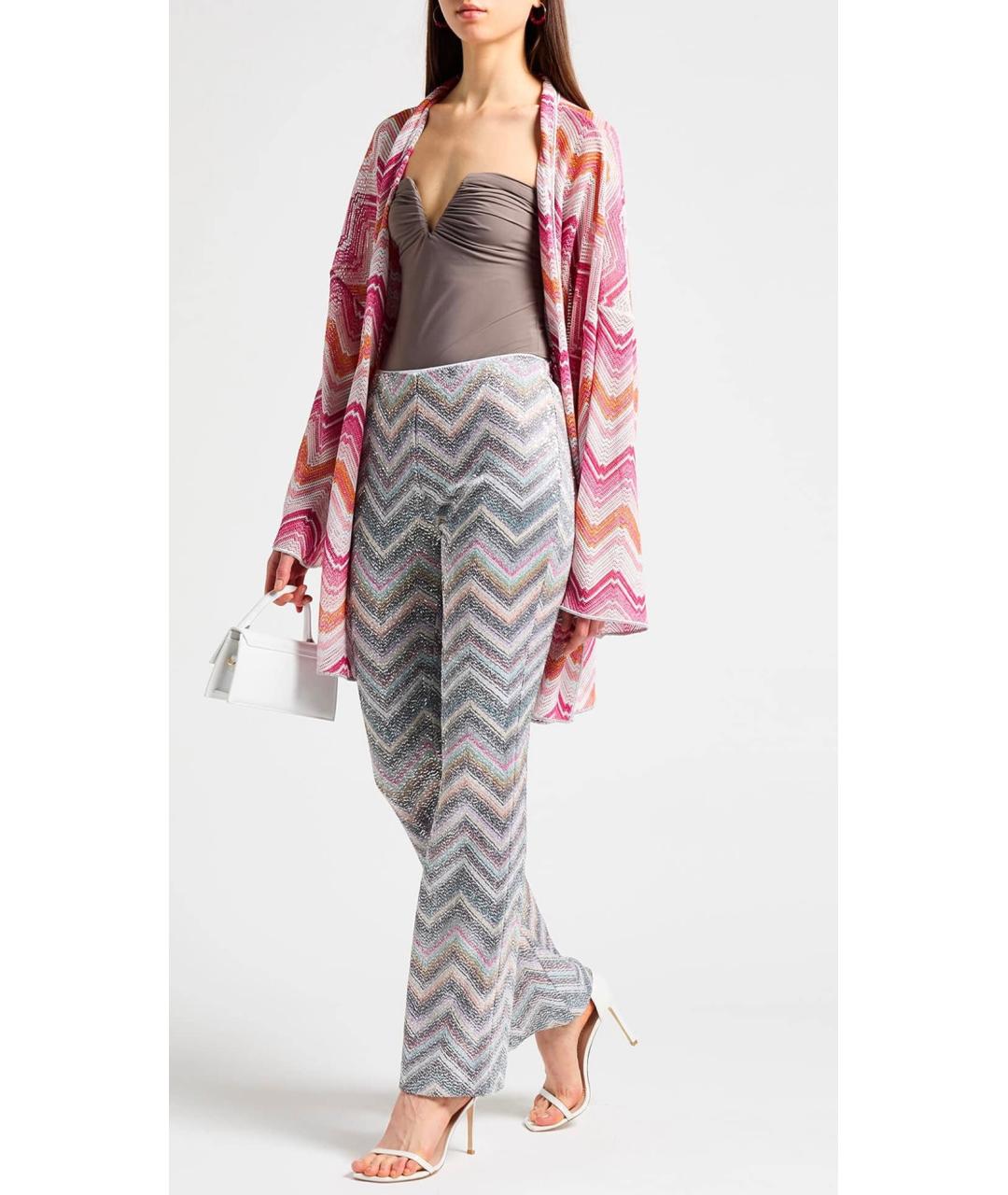 MISSONI Серые вискозные прямые брюки, фото 2