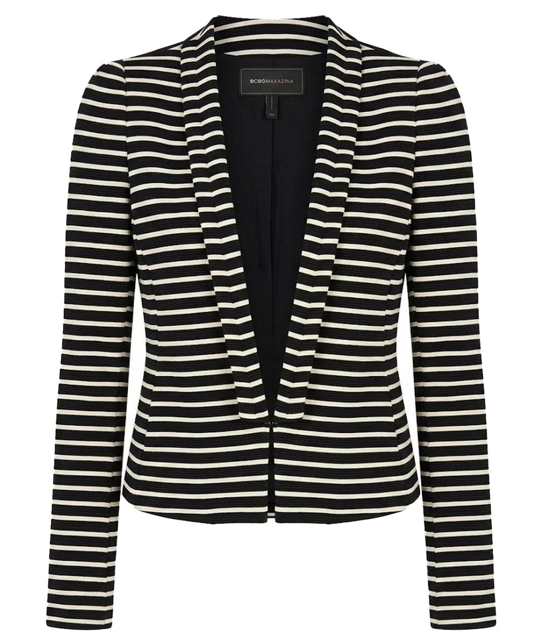 BCBG MAXAZRIA Черный хлопковый жакет/пиджак, фото 1