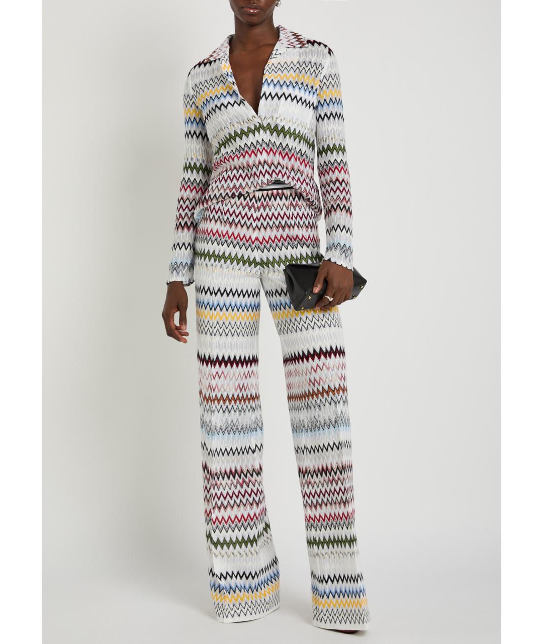 MISSONI Мульти вискозные прямые брюки, фото 2