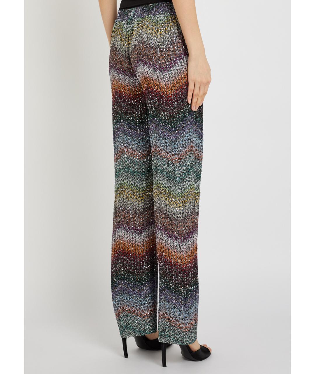 MISSONI Мульти вискозные прямые брюки, фото 3