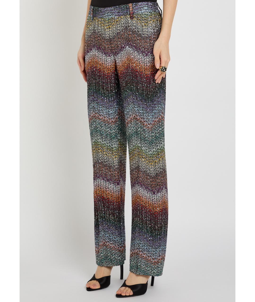 MISSONI Мульти вискозные прямые брюки, фото 2