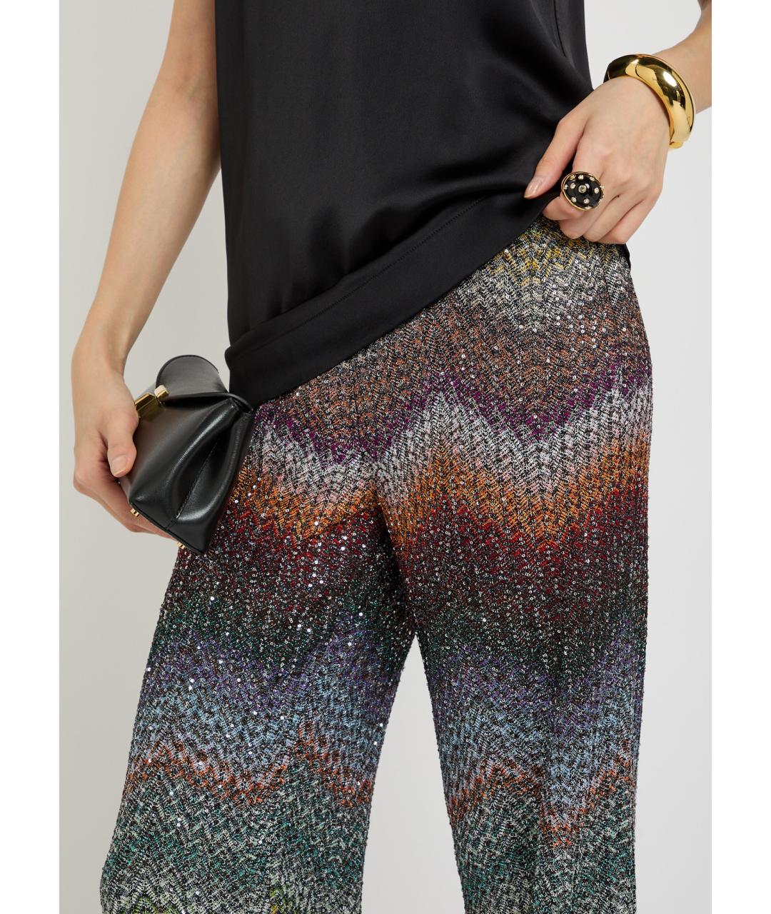 MISSONI Мульти вискозные прямые брюки, фото 4