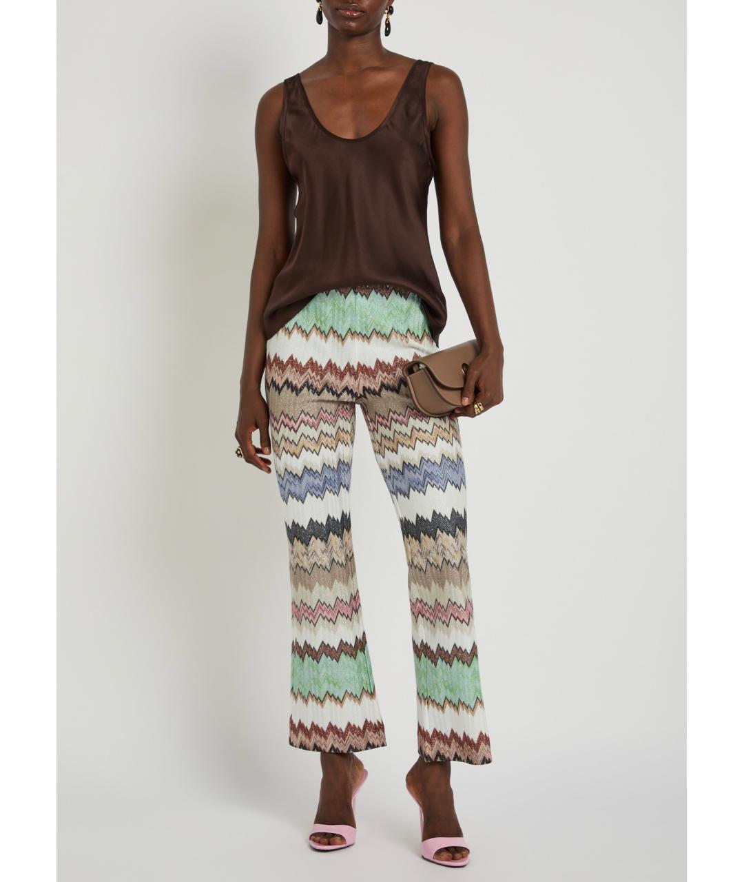 MISSONI Мульти вискозные прямые брюки, фото 2