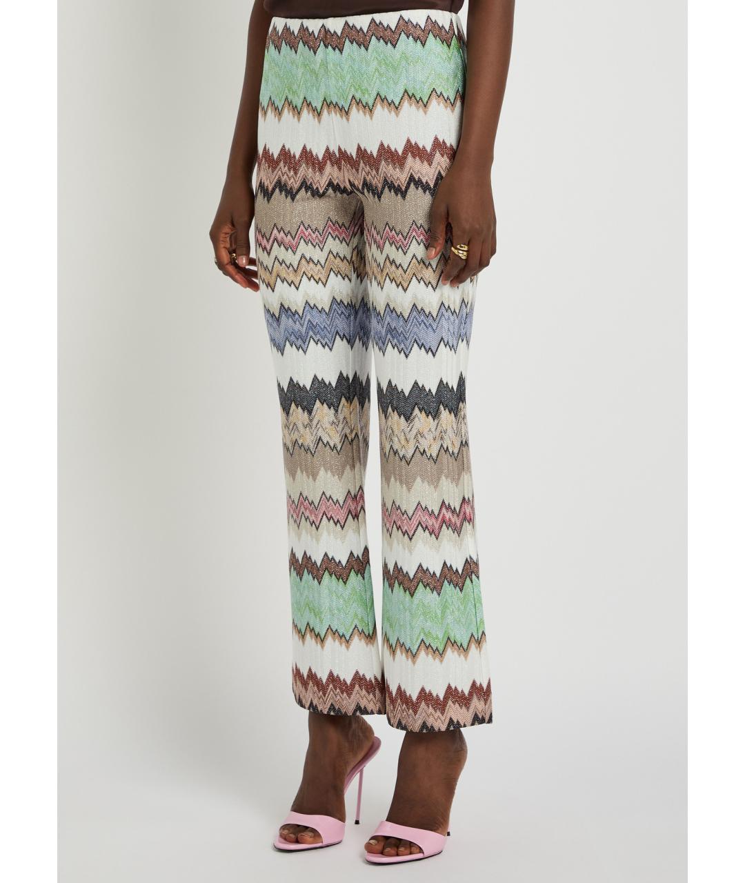MISSONI Мульти вискозные прямые брюки, фото 4