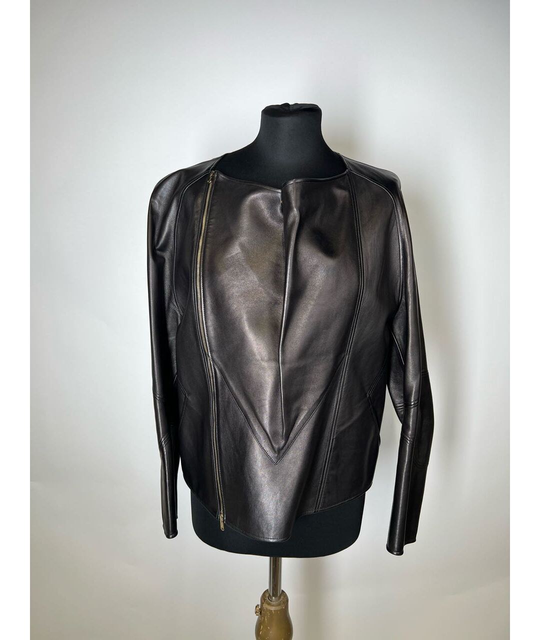 SAINT LAURENT Черный кожаный жакет/пиджак, фото 7