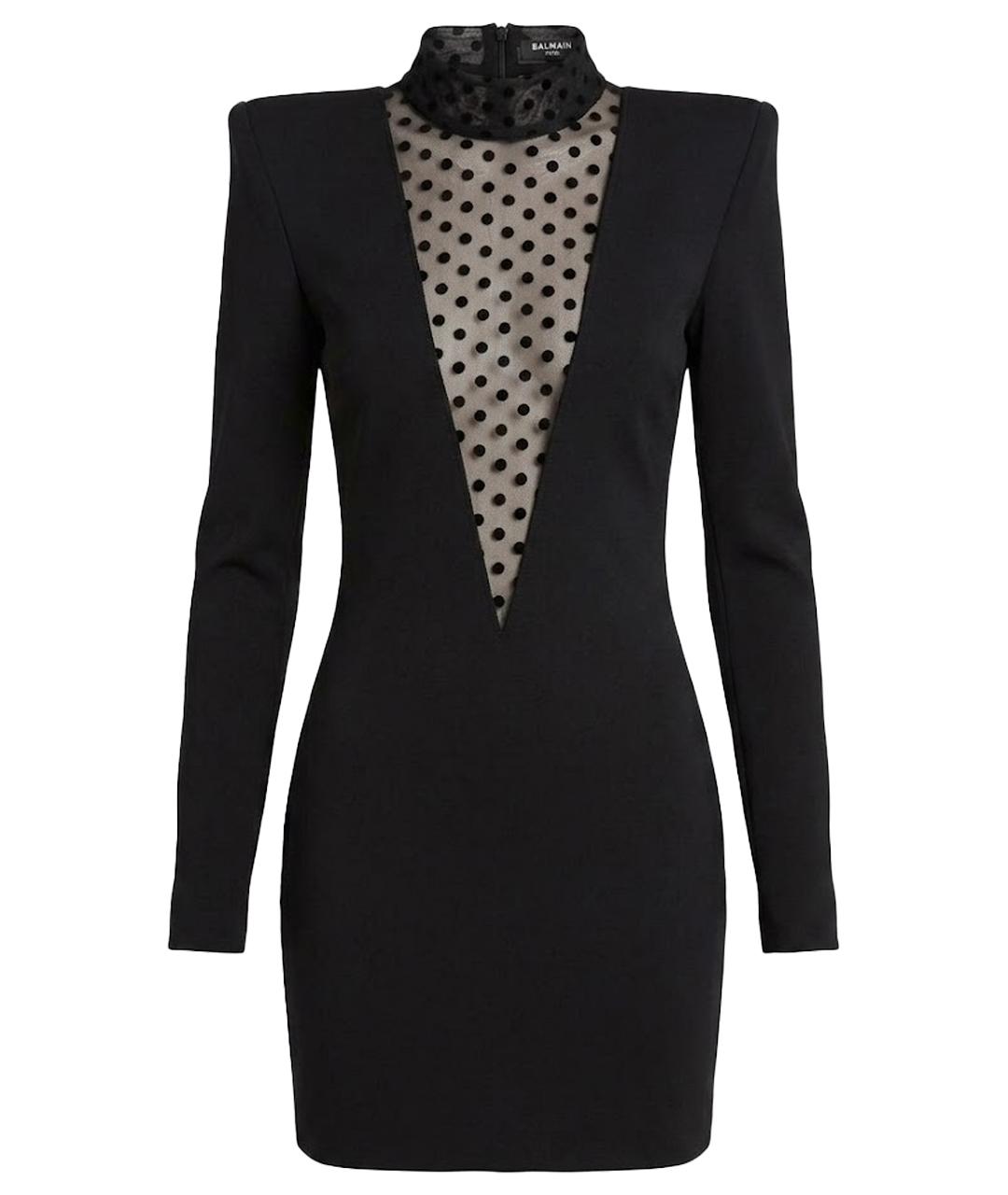 BALMAIN Черное коктейльное платье, фото 1