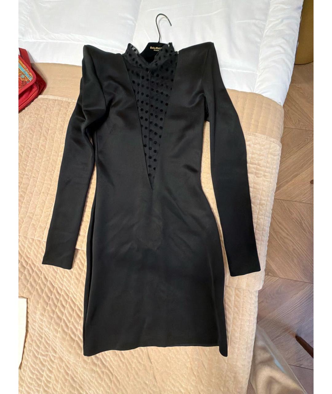 BALMAIN Черное коктейльное платье, фото 5
