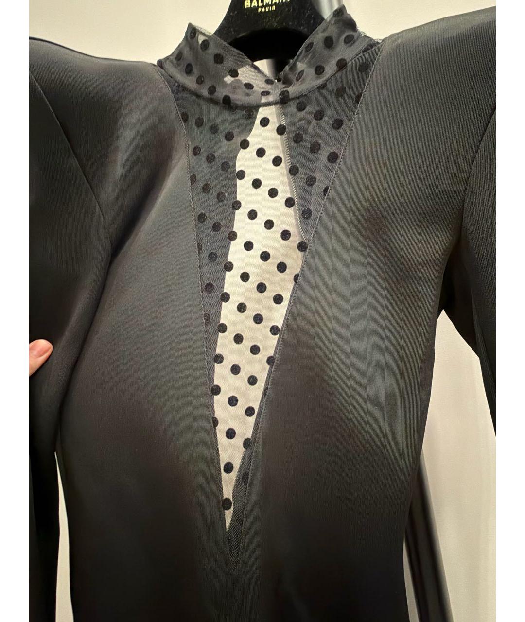 BALMAIN Черное коктейльное платье, фото 3