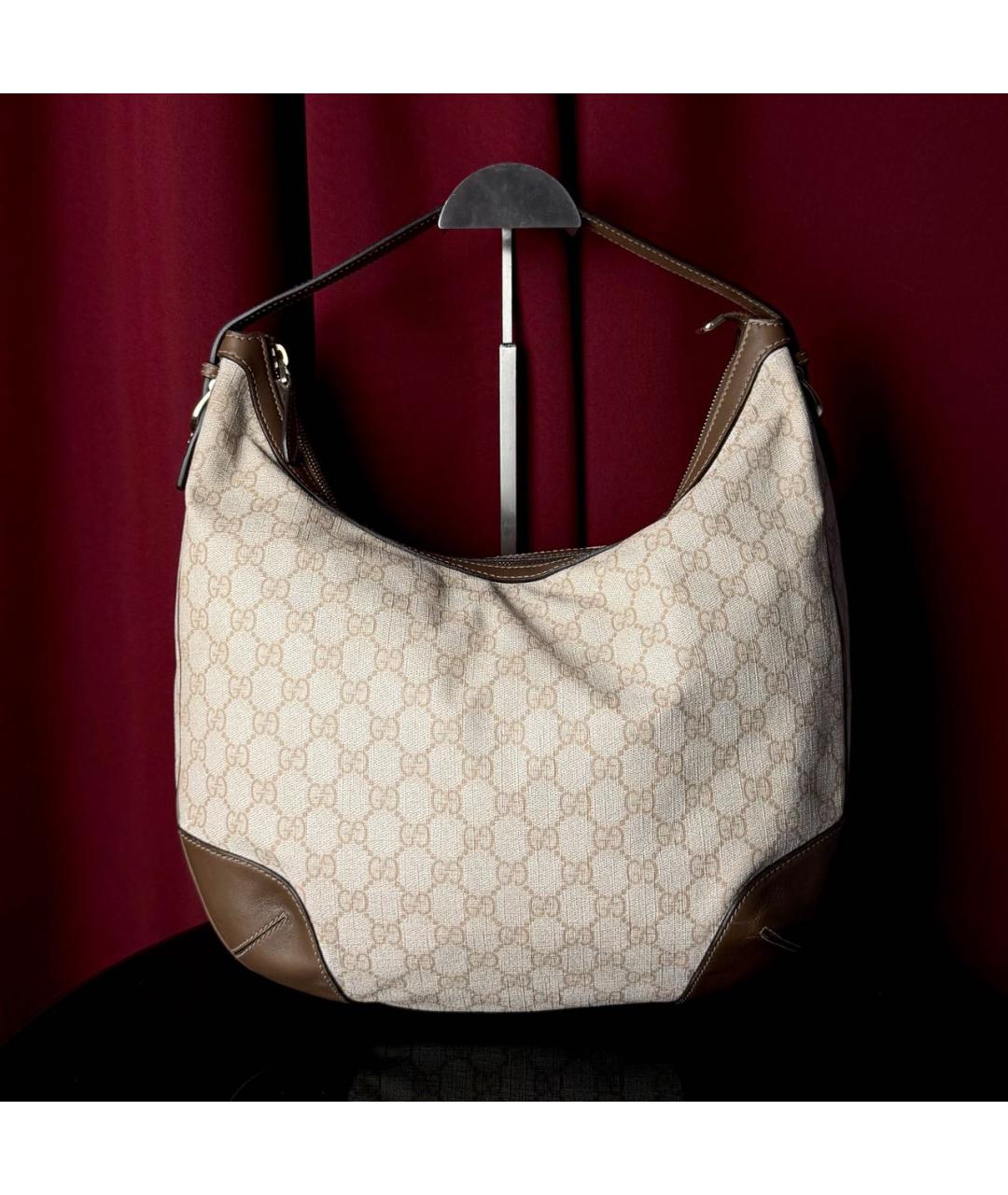 GUCCI Бежевая сумка тоут, фото 9