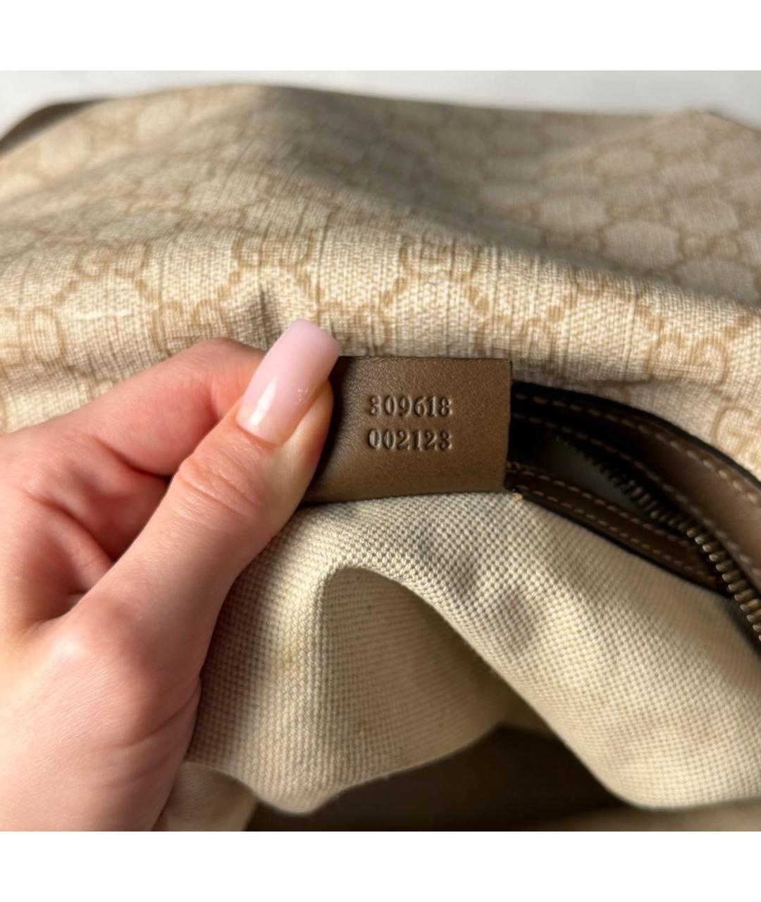 GUCCI Бежевая сумка тоут, фото 5