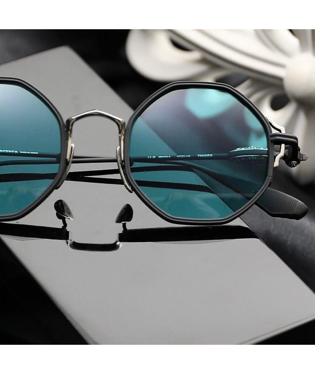 CHROME HEARTS Черные металлические солнцезащитные очки, фото 3