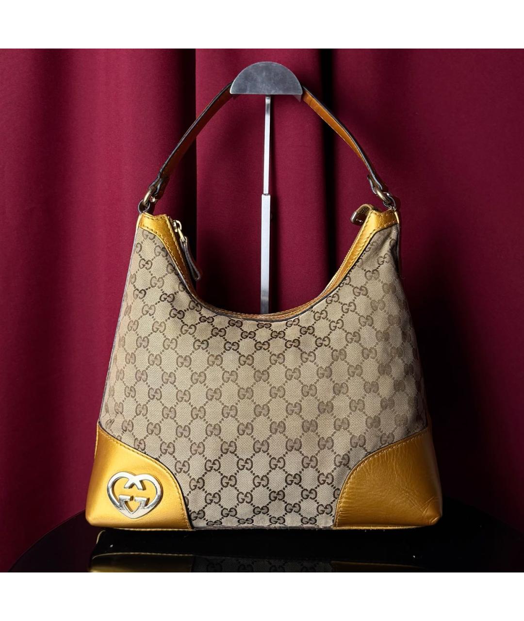 GUCCI Золотая сумка тоут, фото 9