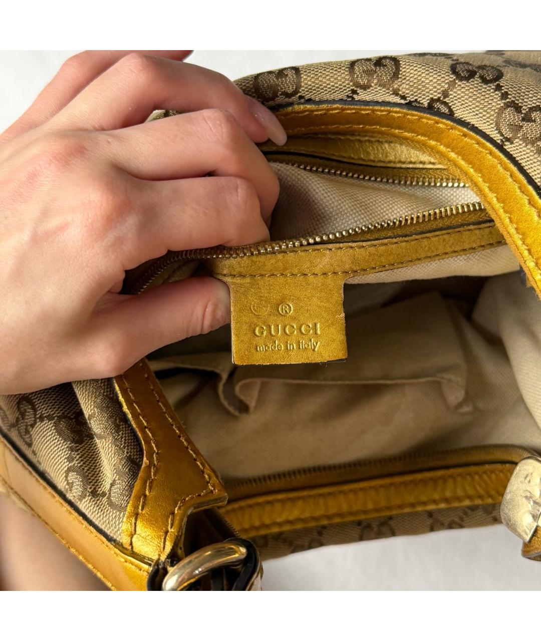 GUCCI Золотая сумка тоут, фото 7