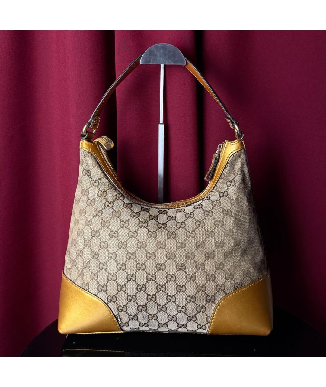GUCCI Золотая сумка тоут, фото 3