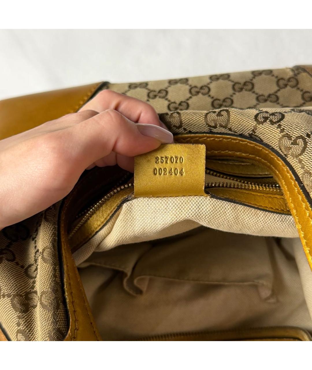 GUCCI Золотая сумка тоут, фото 6