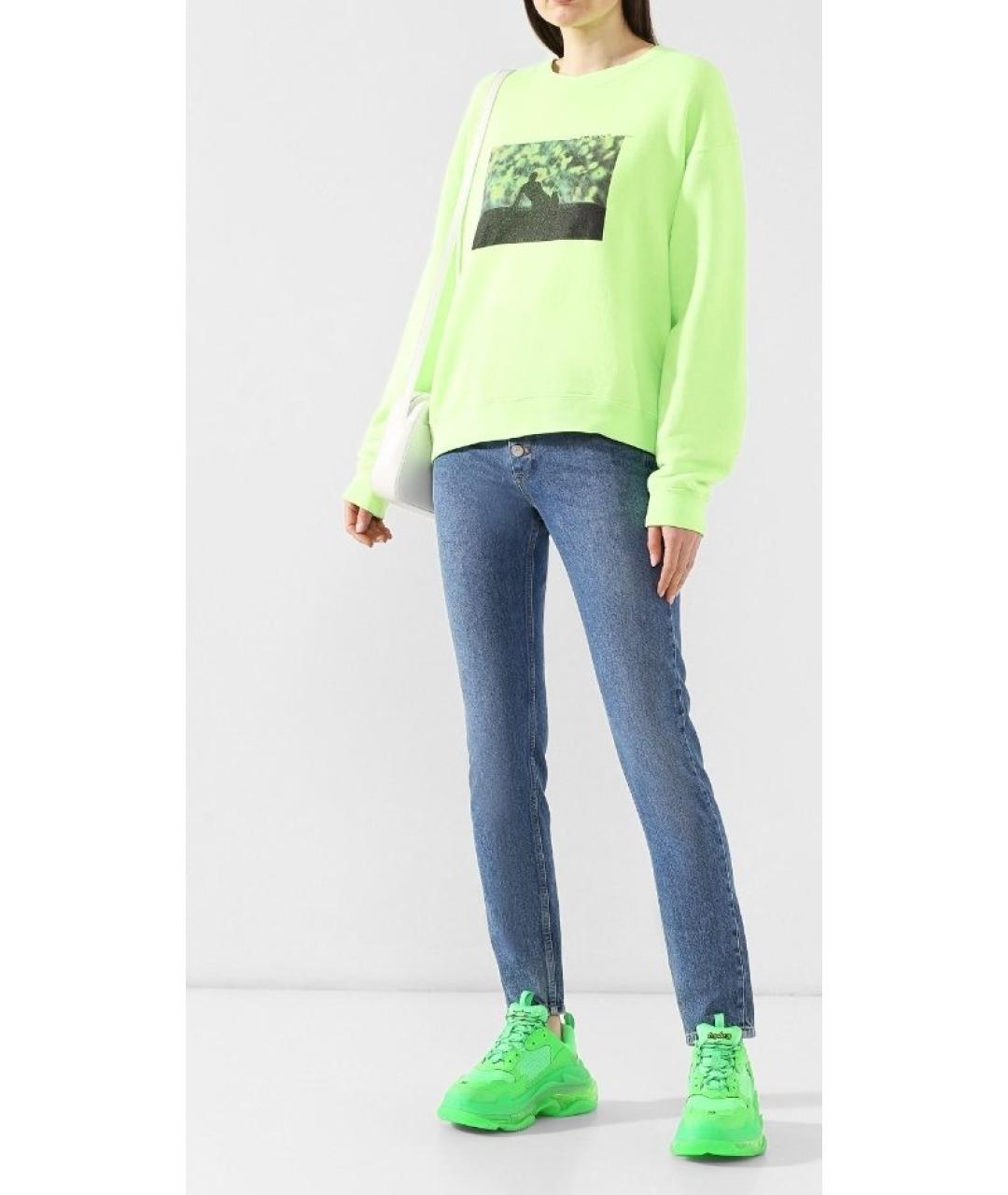 BALENCIAGA Салатовые кроссовки, фото 4