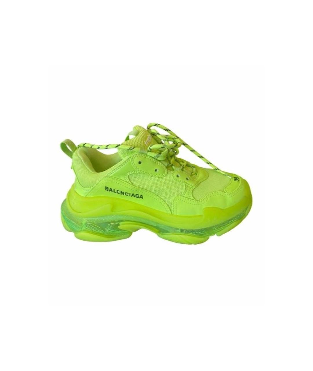 BALENCIAGA Салатовые кроссовки, фото 2