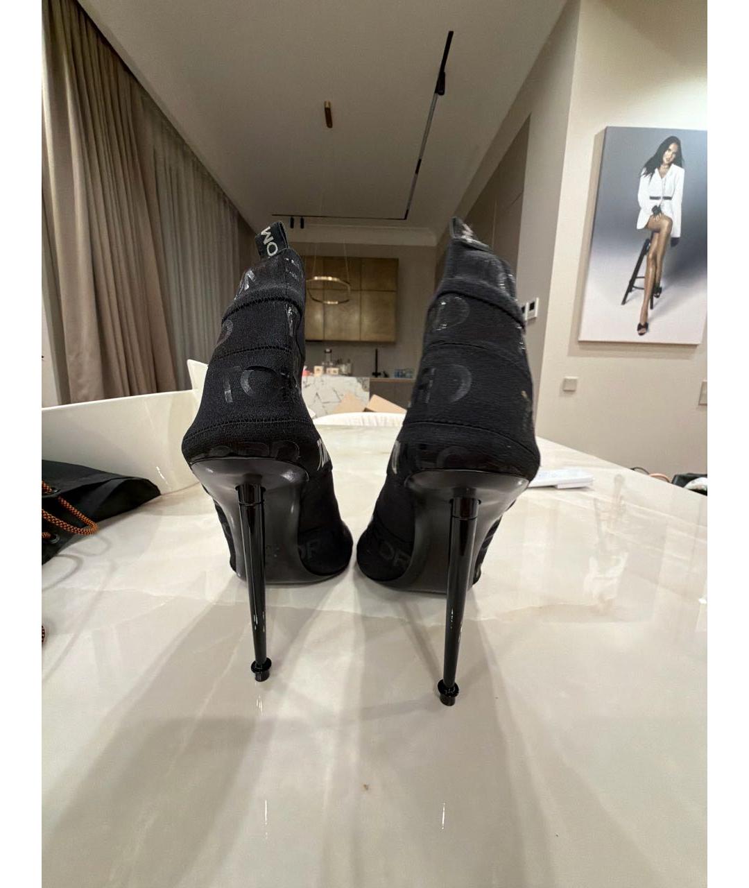 TOM FORD Черные ботильоны, фото 4