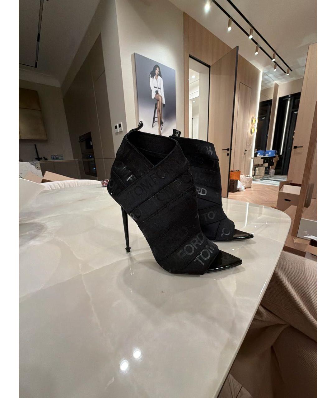 TOM FORD Черные ботильоны, фото 5