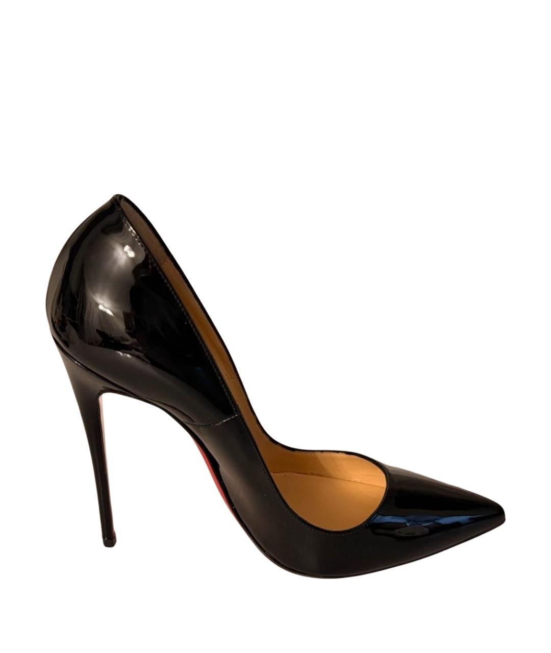 CHRISTIAN LOUBOUTIN Черные туфли из лакированной кожи, фото 1