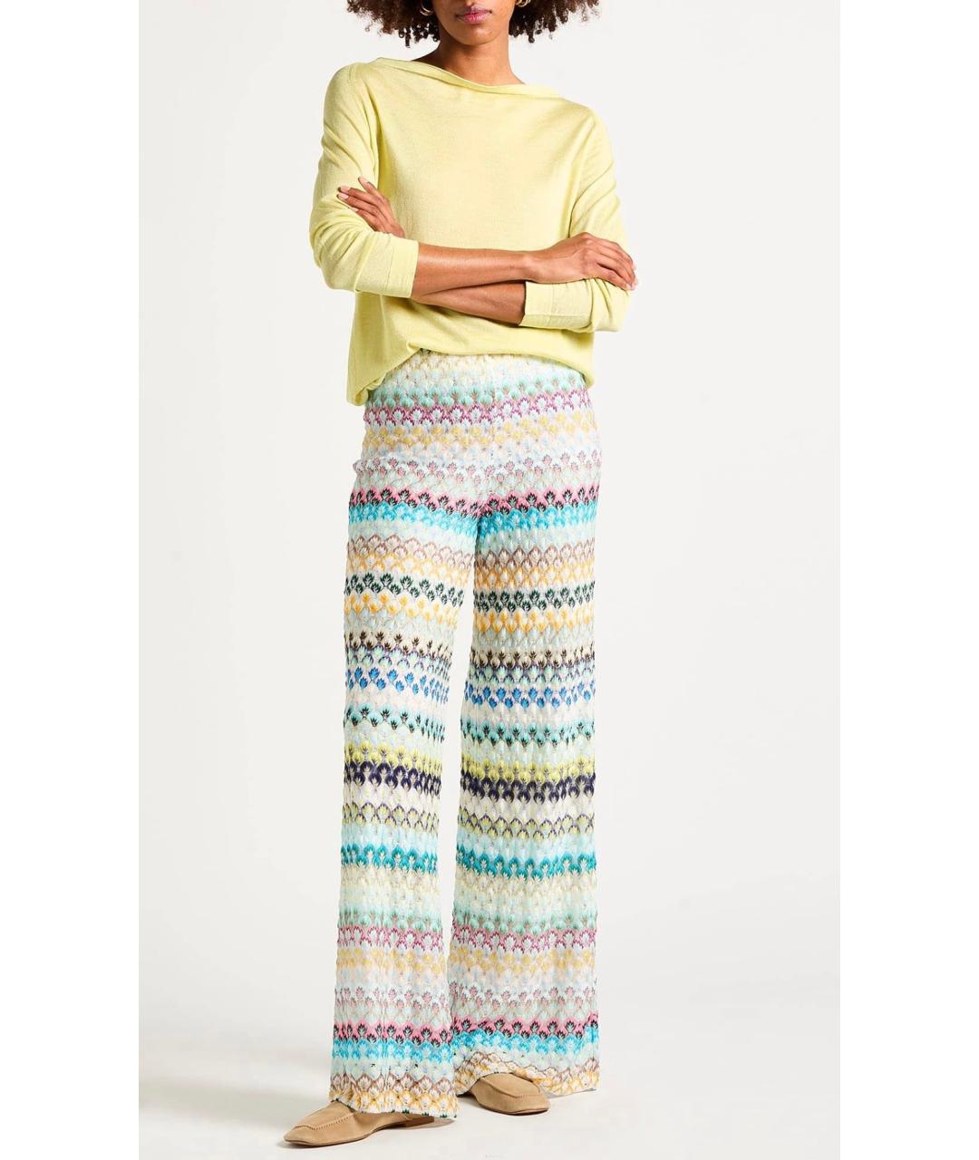 MISSONI Мульти вискозные брюки широкие, фото 2