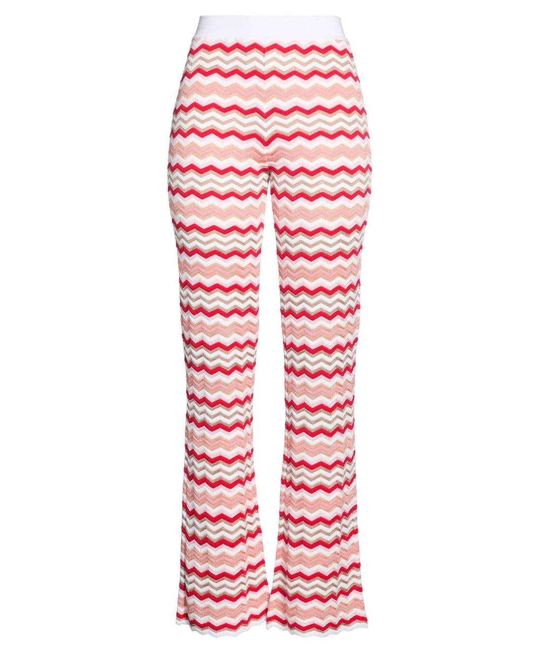 MISSONI Розовые хлопковые прямые брюки, фото 1