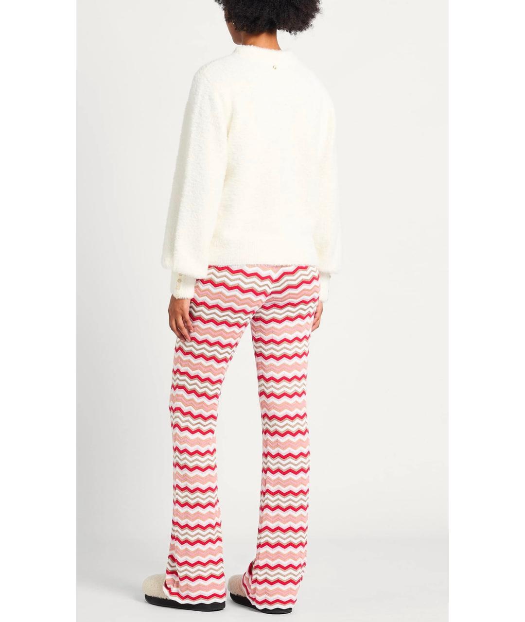MISSONI Розовые хлопковые прямые брюки, фото 3
