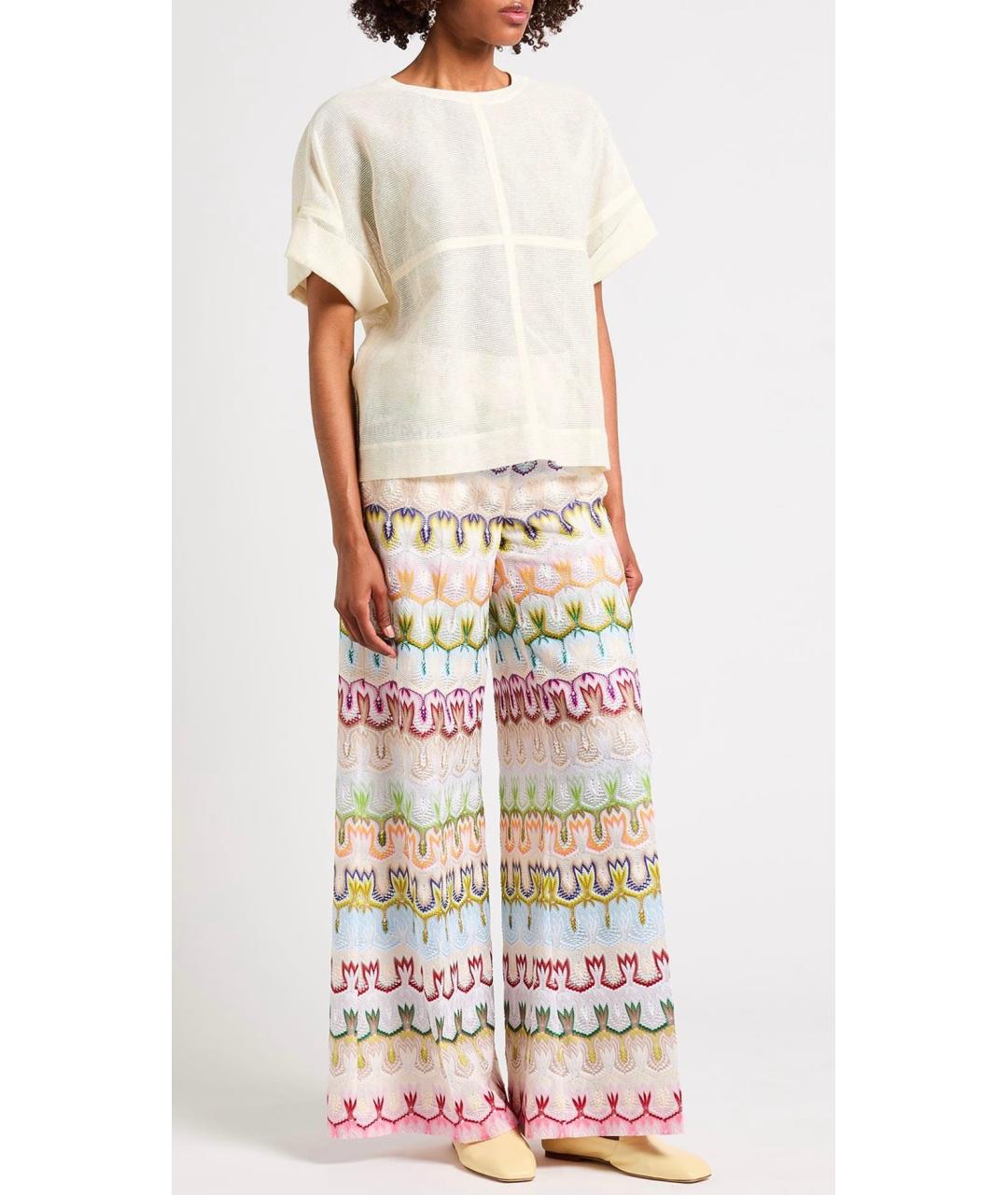 MISSONI Мульти вискозные брюки широкие, фото 2