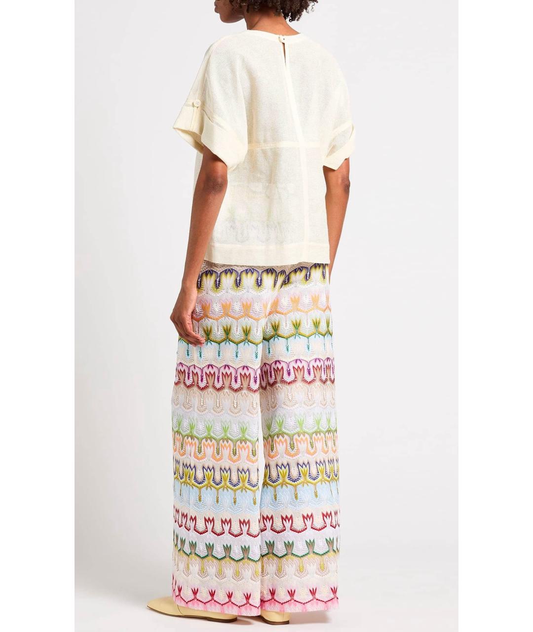 MISSONI Мульти вискозные брюки широкие, фото 3