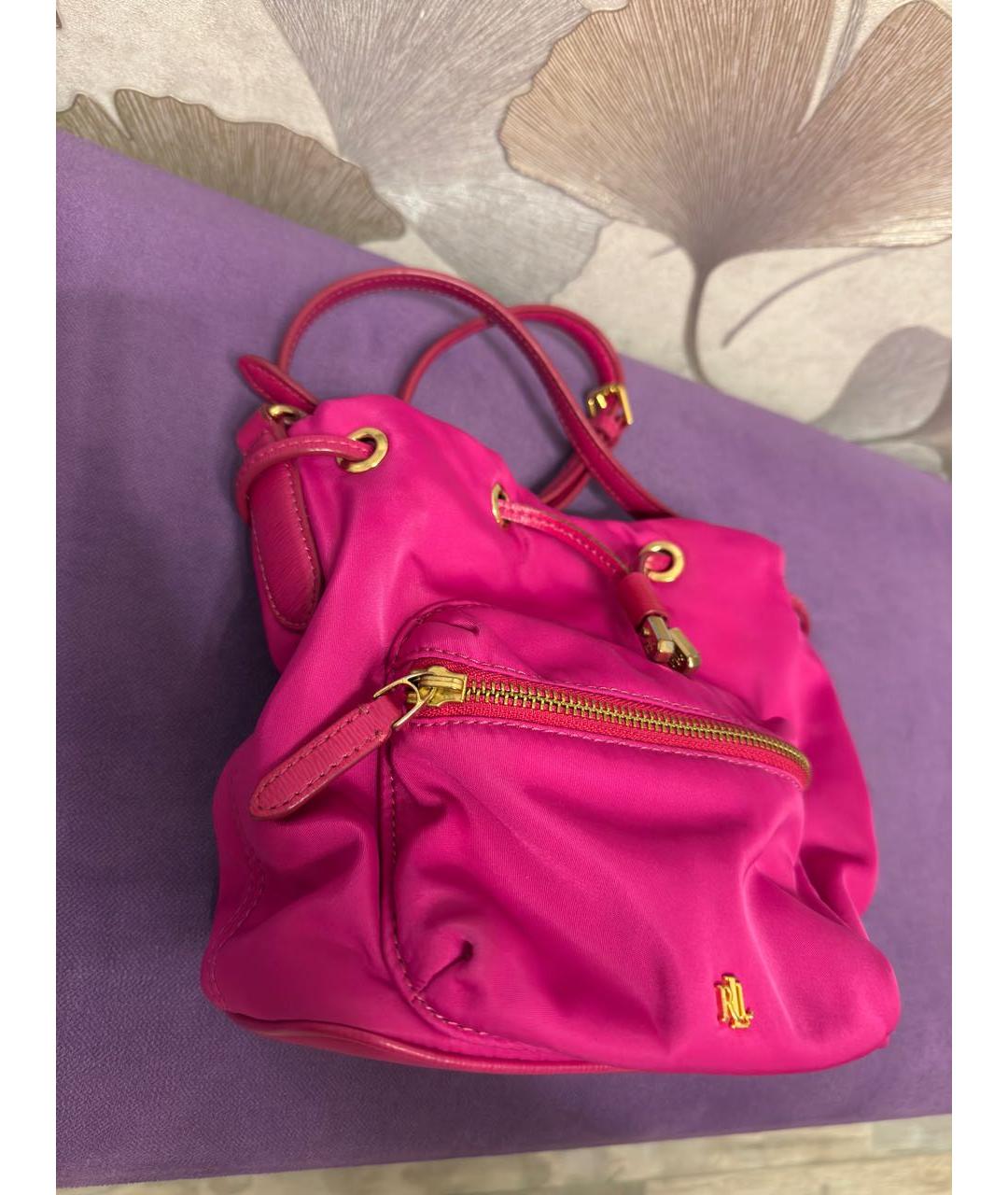 POLO RALPH LAUREN Фуксия сумка тоут, фото 2