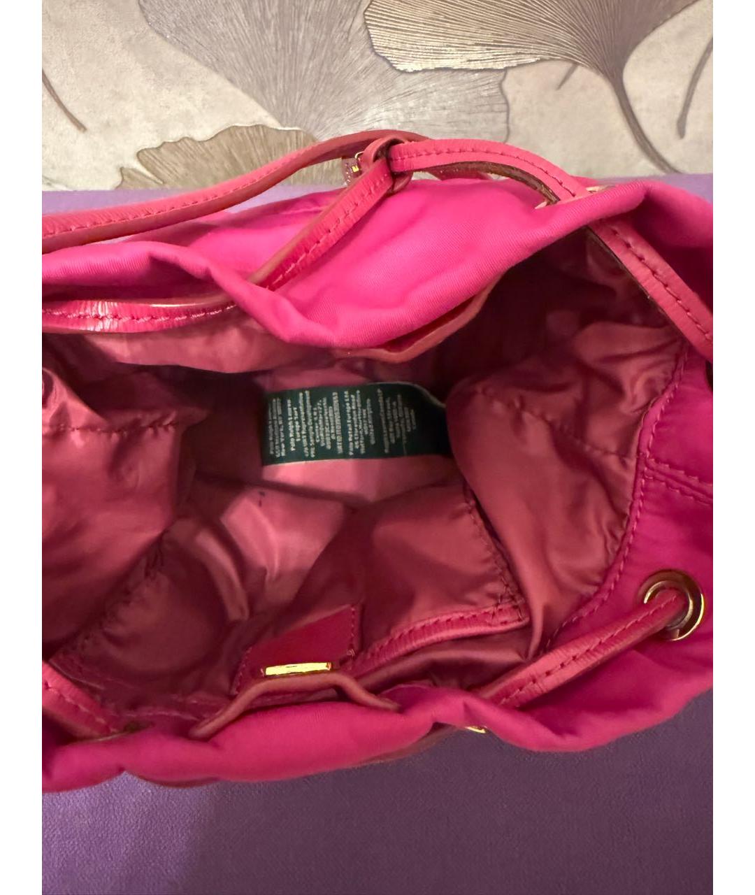 POLO RALPH LAUREN Фуксия сумка тоут, фото 5