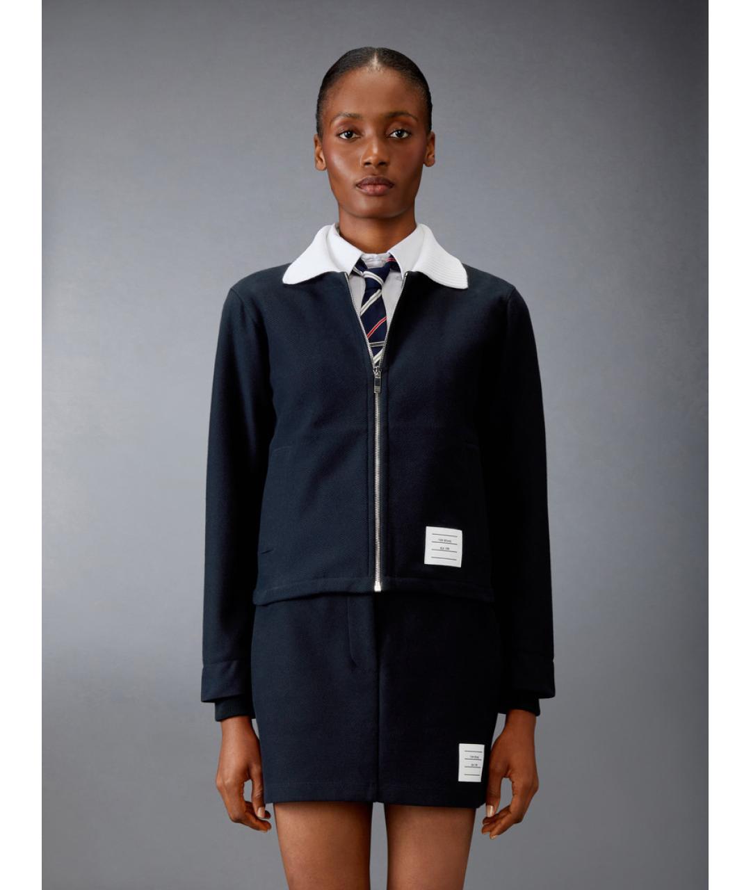 THOM BROWNE Синий хлопковый жакет/пиджак, фото 6