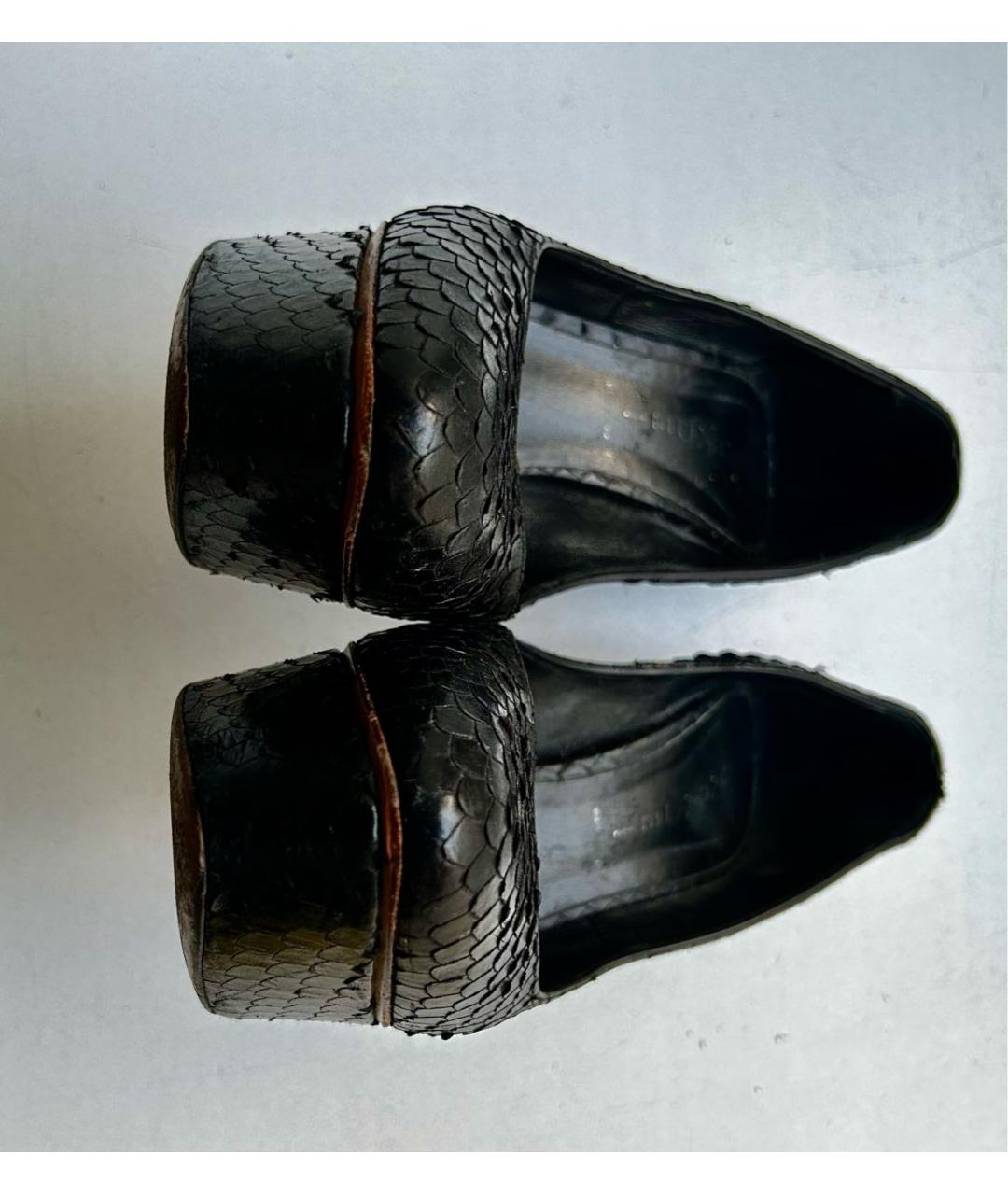 CASADEI Черные туфли из экзотической кожи, фото 4