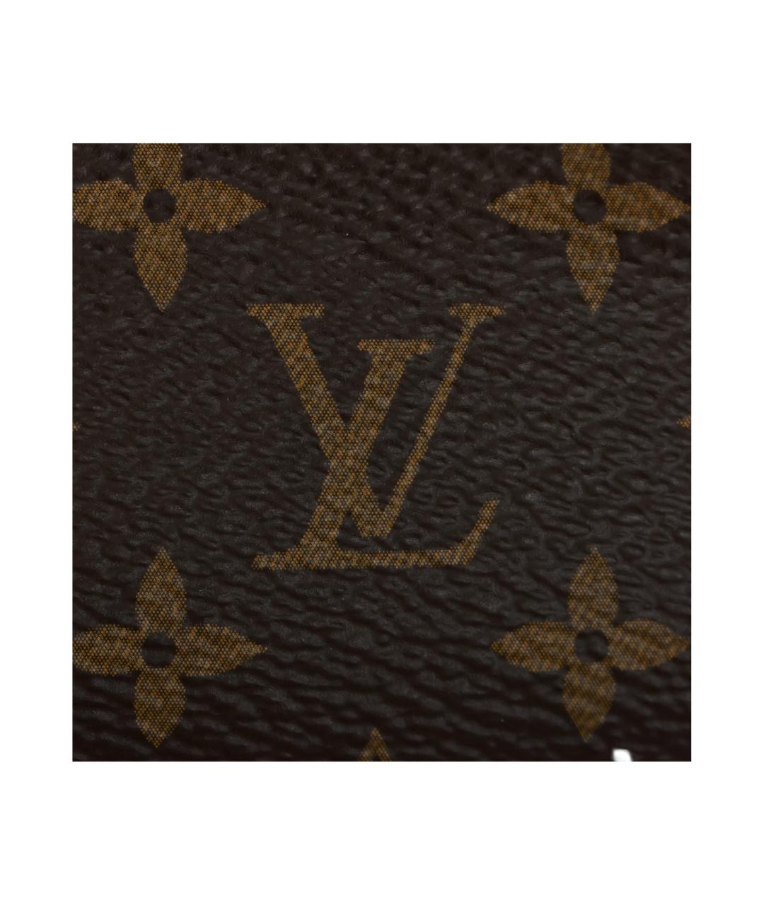 LOUIS VUITTON Коричневый кошелек, фото 5