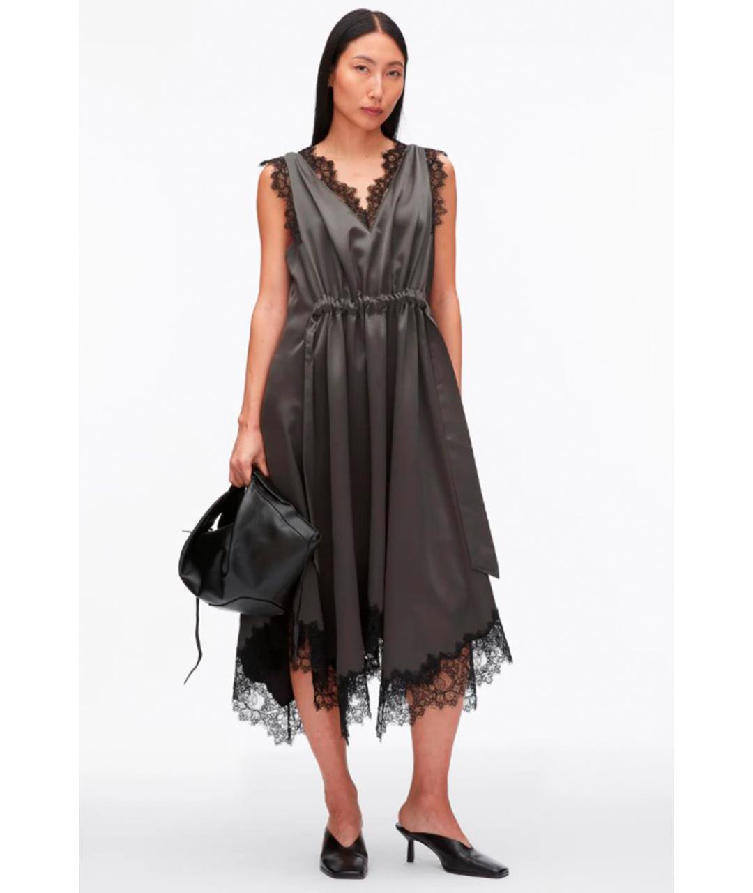 3.1 PHILLIP LIM Черное повседневное платье, фото 2