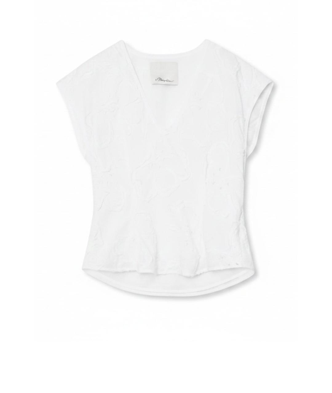 3.1 PHILLIP LIM Белая хлопковая блузы, фото 1