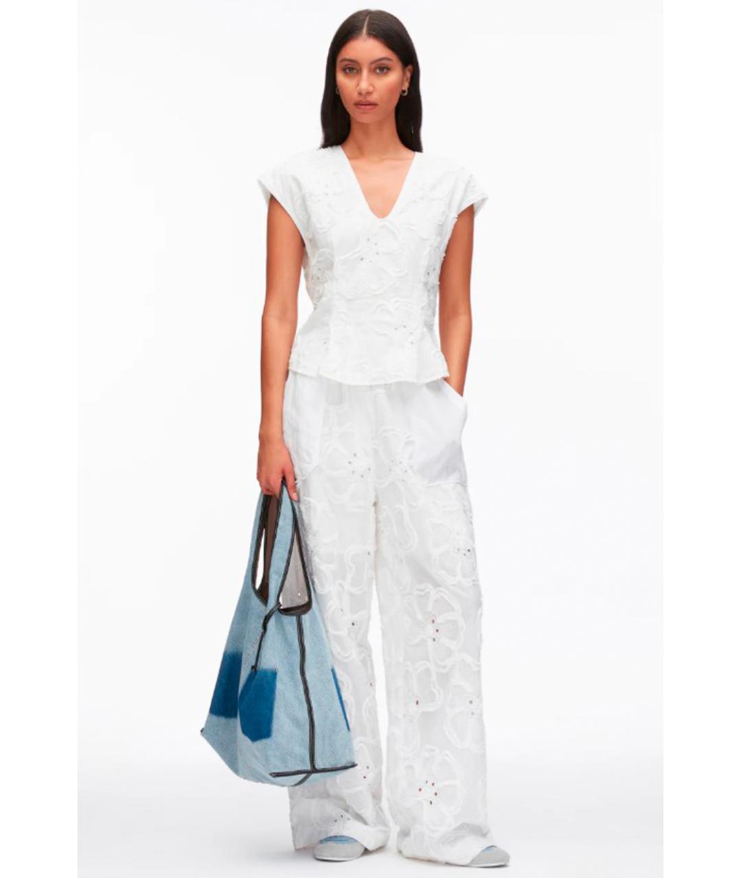 3.1 PHILLIP LIM Белая хлопковая блузы, фото 2