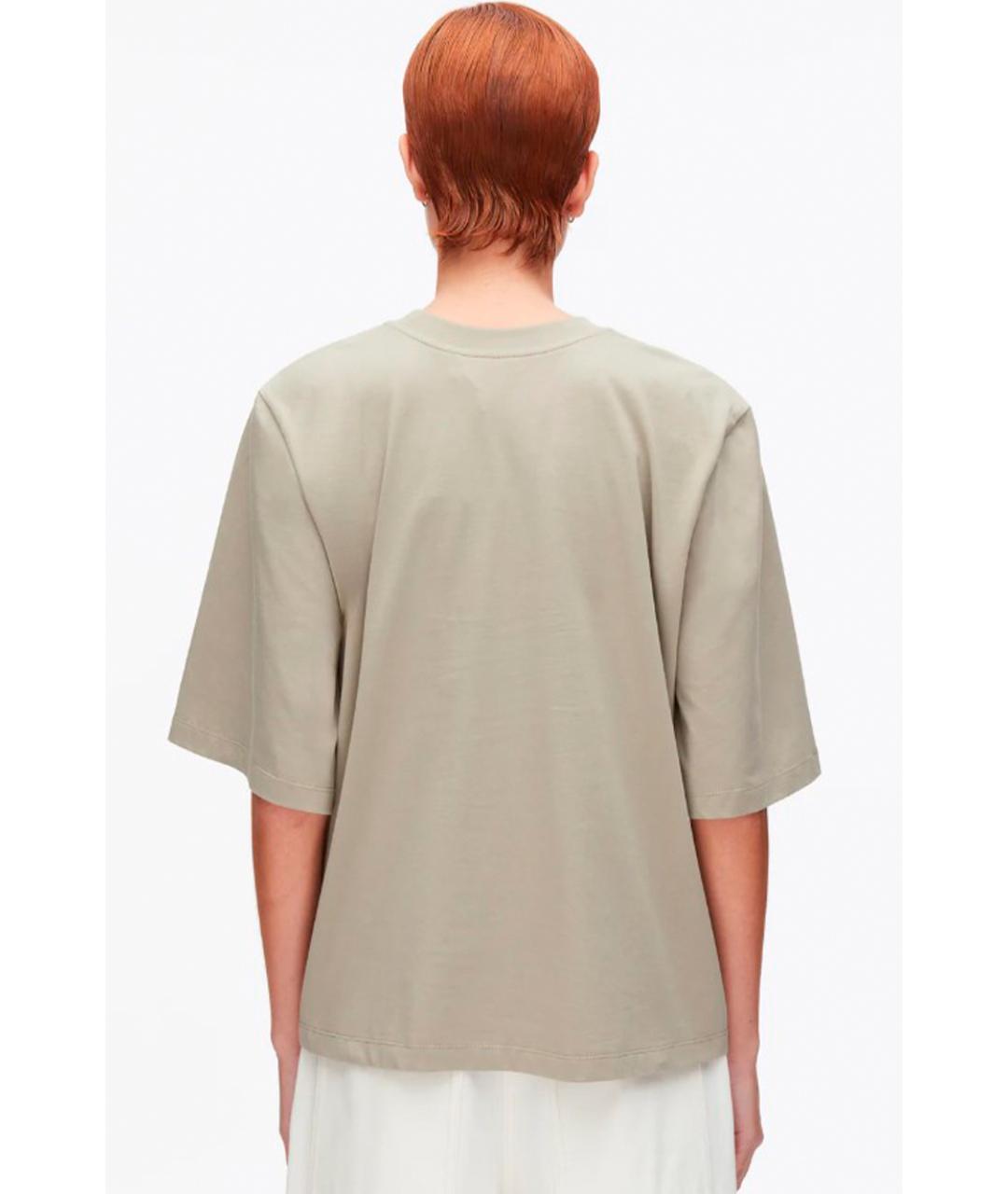 3.1 PHILLIP LIM Бежевая хлопковая футболка, фото 3