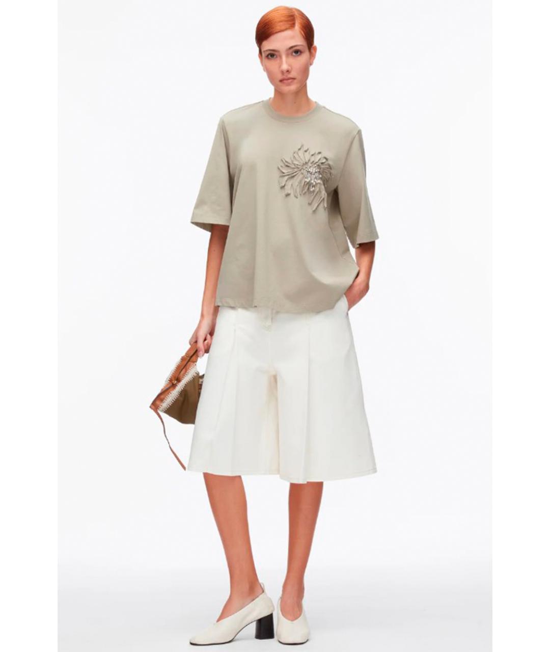 3.1 PHILLIP LIM Бежевая хлопковая футболка, фото 2