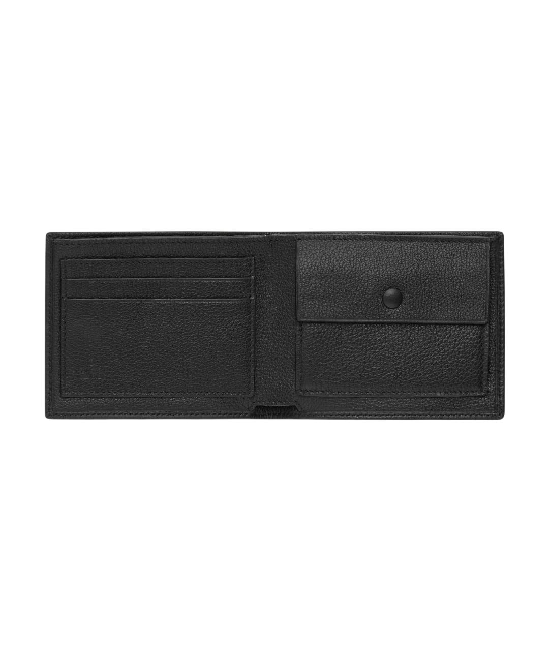GUCCI Черный кожаный кошелек, фото 4