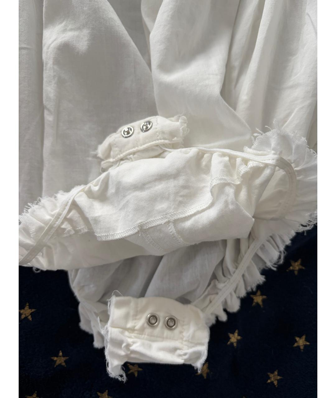 MAISON MARGIELA Белое хлопковое боди, фото 4