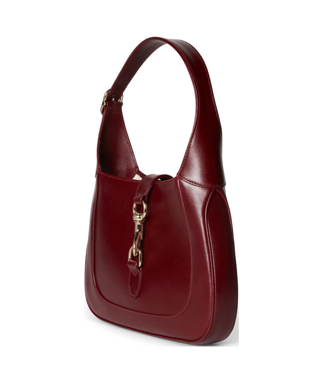 GUCCI Бордовая кожаная сумка через плечо, фото 3