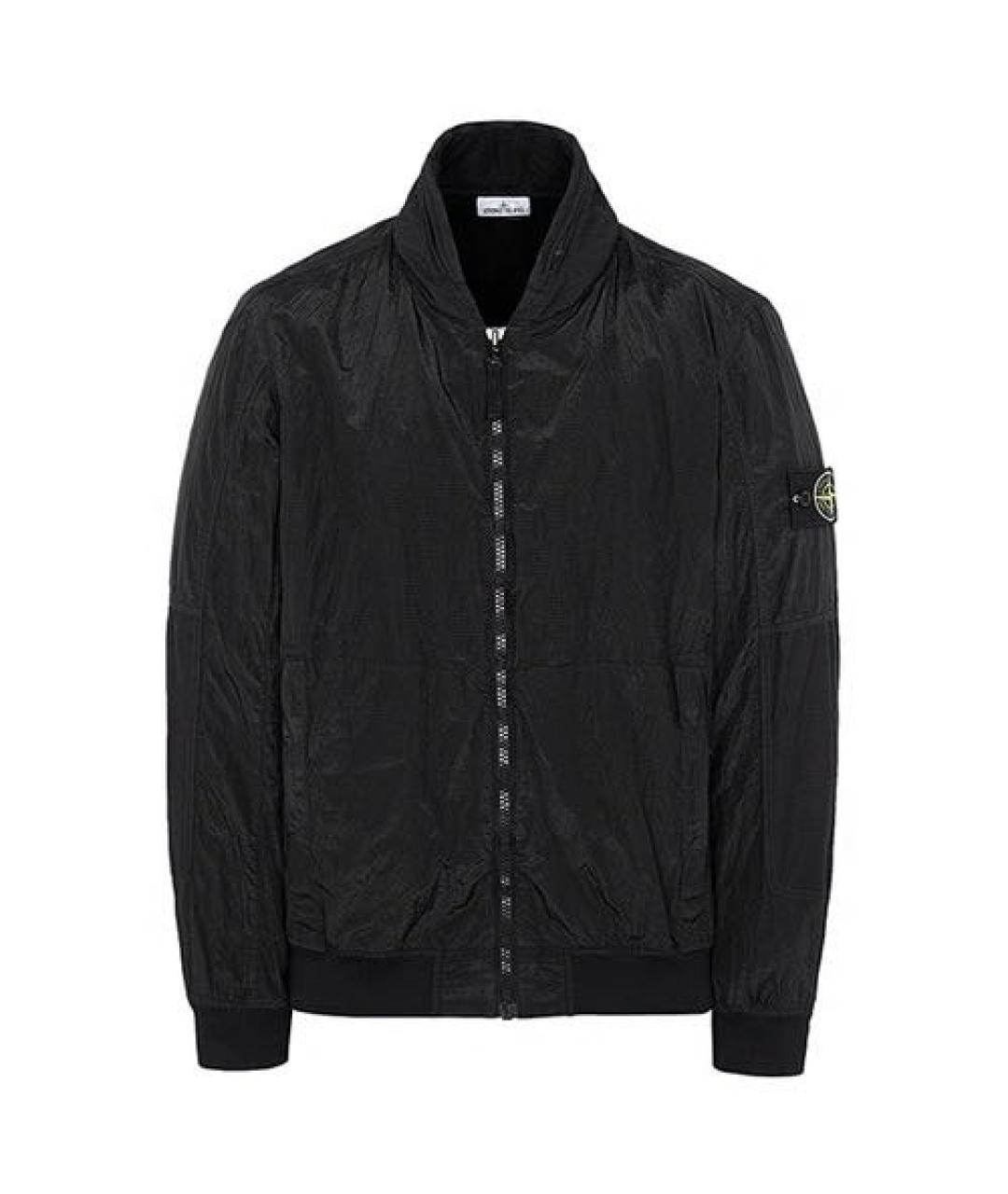 STONE ISLAND Черная полиамидовая куртка, фото 1