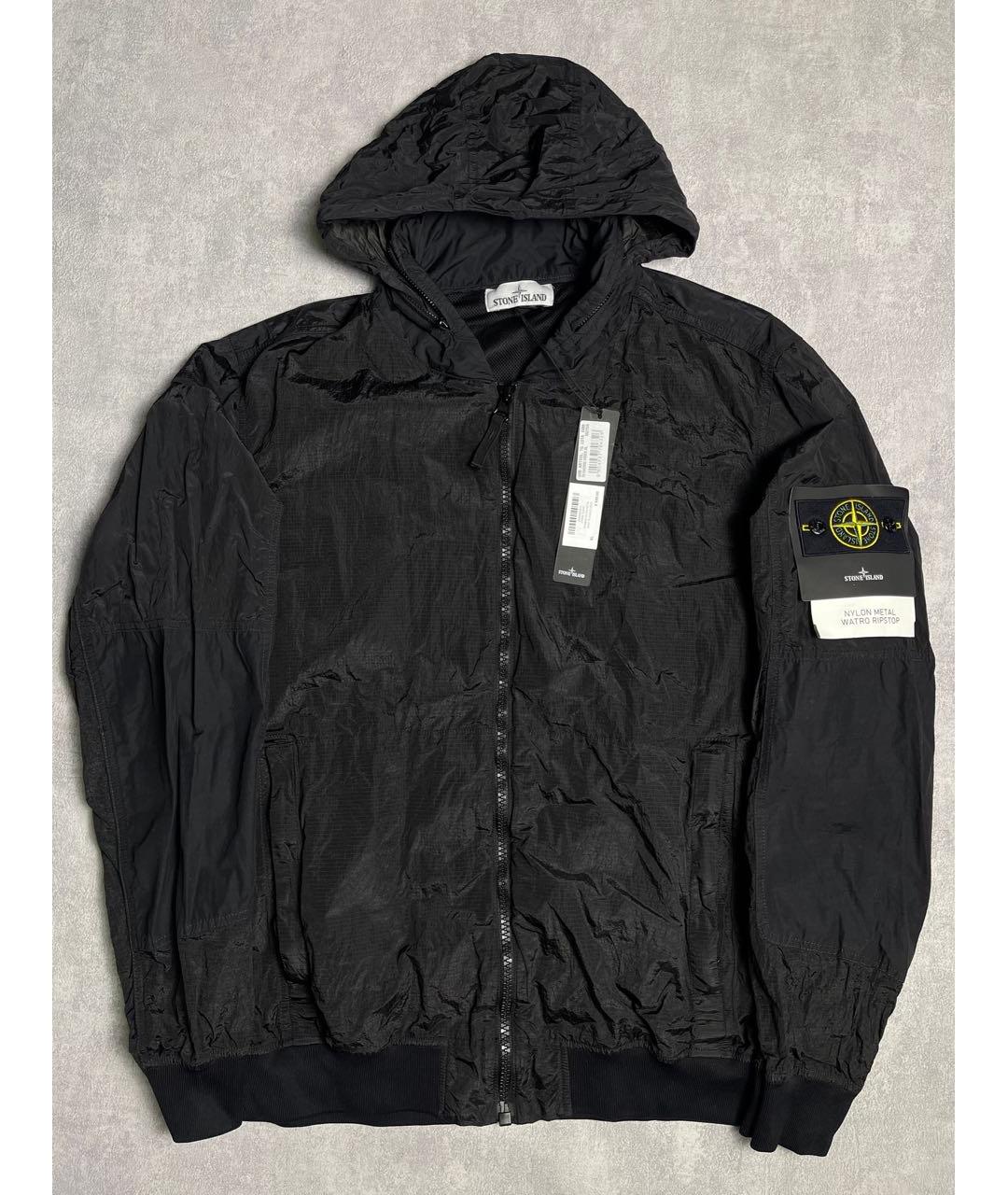 STONE ISLAND Черная полиамидовая куртка, фото 2