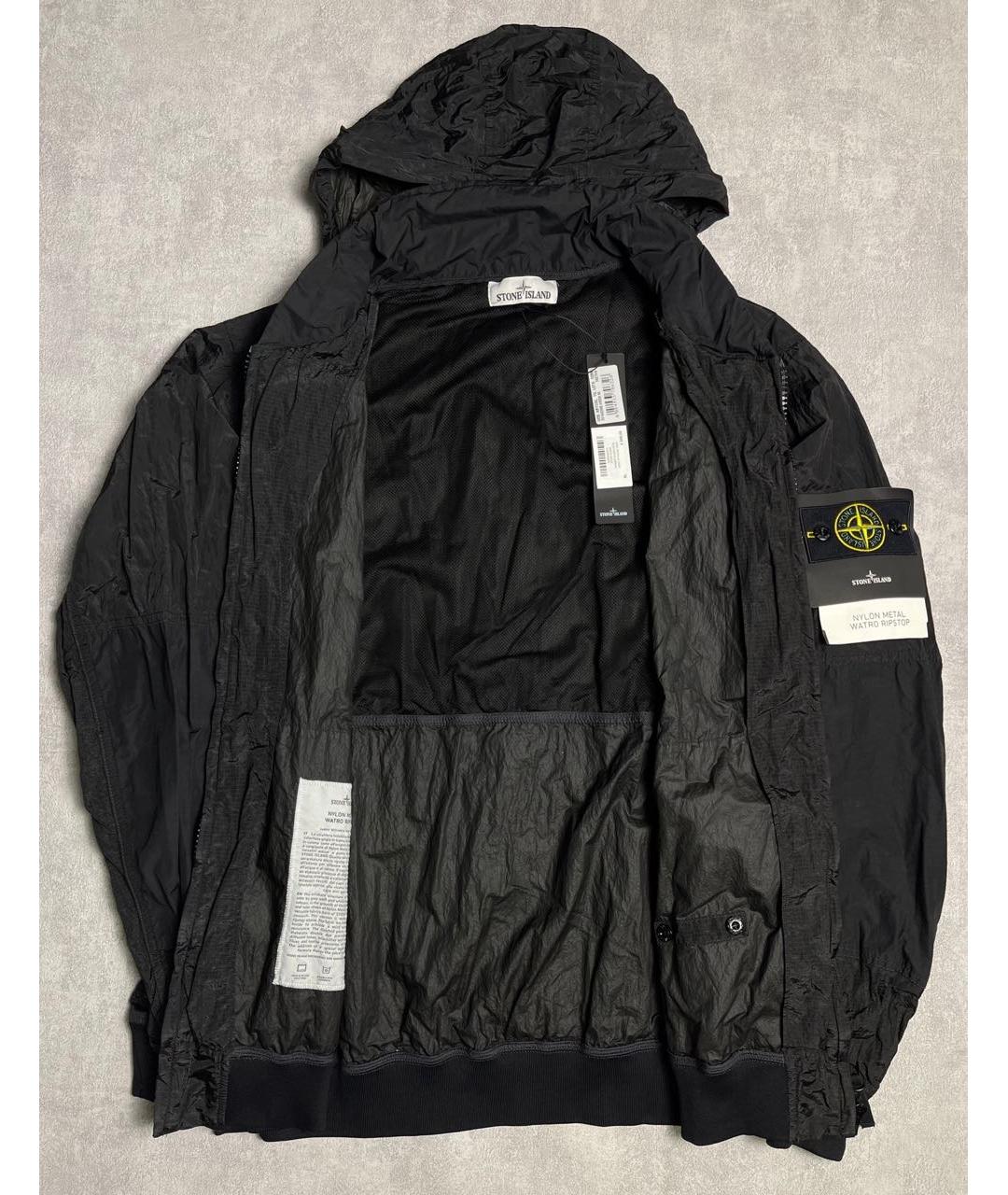 STONE ISLAND Черная полиамидовая куртка, фото 4
