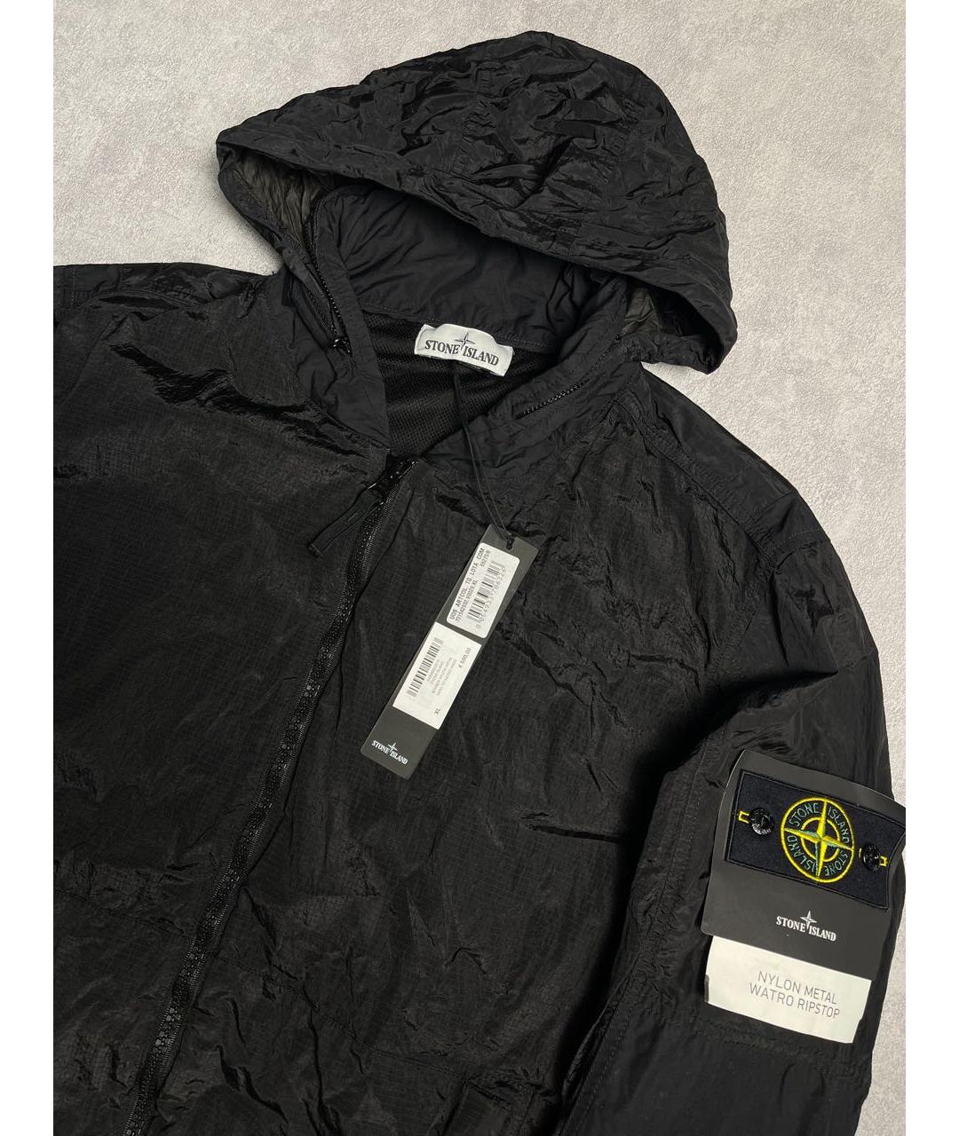 STONE ISLAND Черная полиамидовая куртка, фото 5
