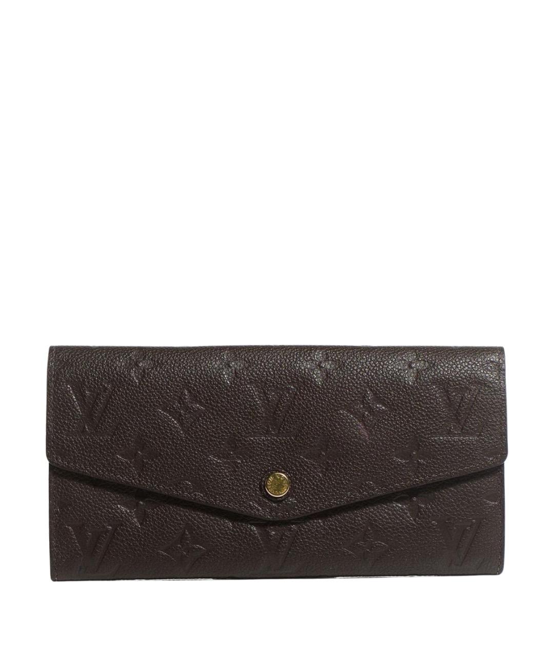 LOUIS VUITTON Фиолетовый кожаный кошелек, фото 1